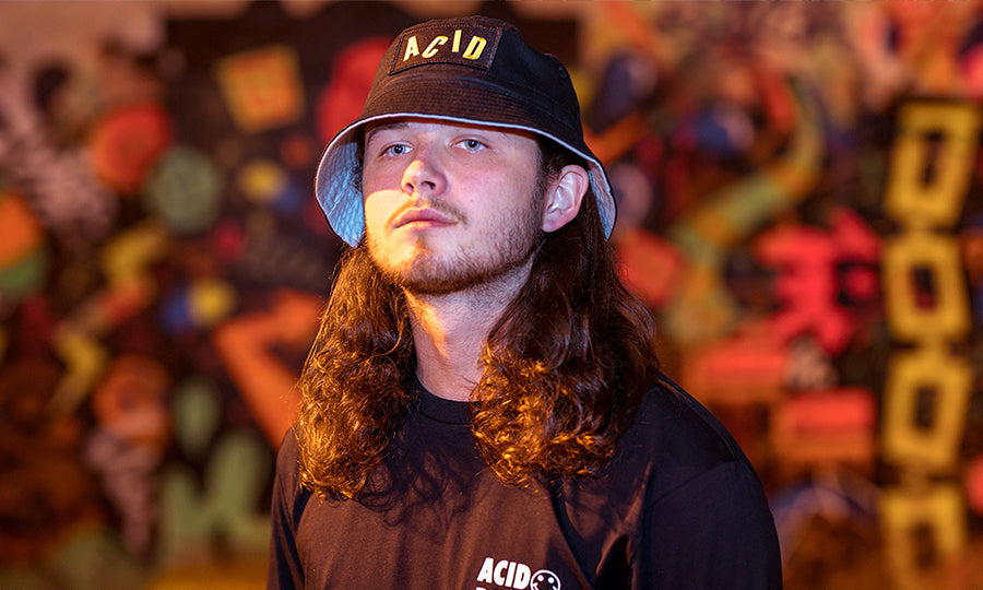 Beard Mens Long Hair With Cap Beard Curly Hair With Hat Men Man