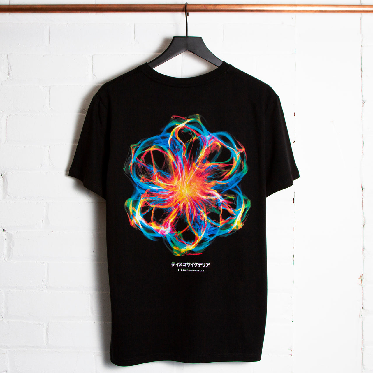016 Disco Psychedelia Back Print - Tshirt - Black