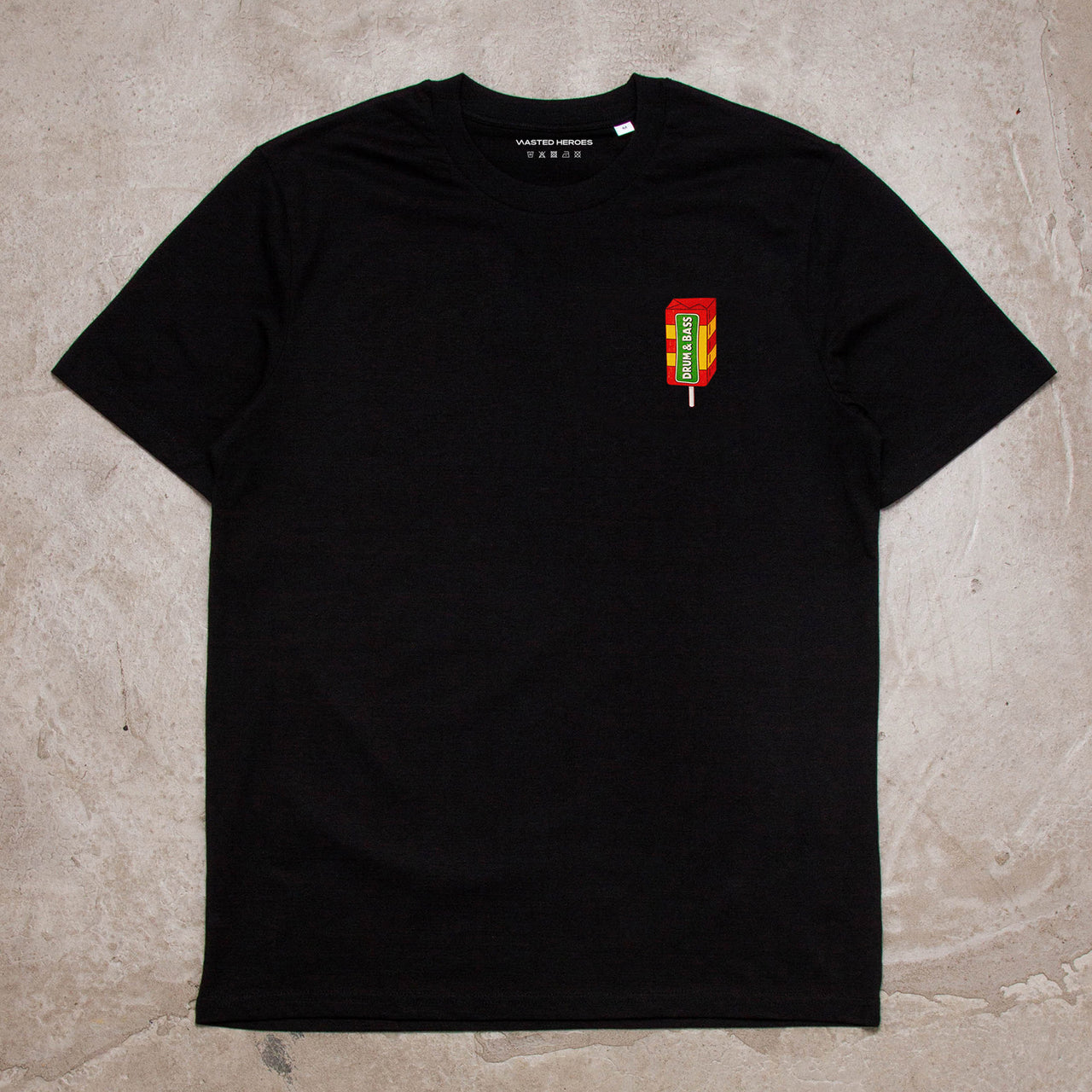 Crest Drumstick & Bass - Tshirt - Black