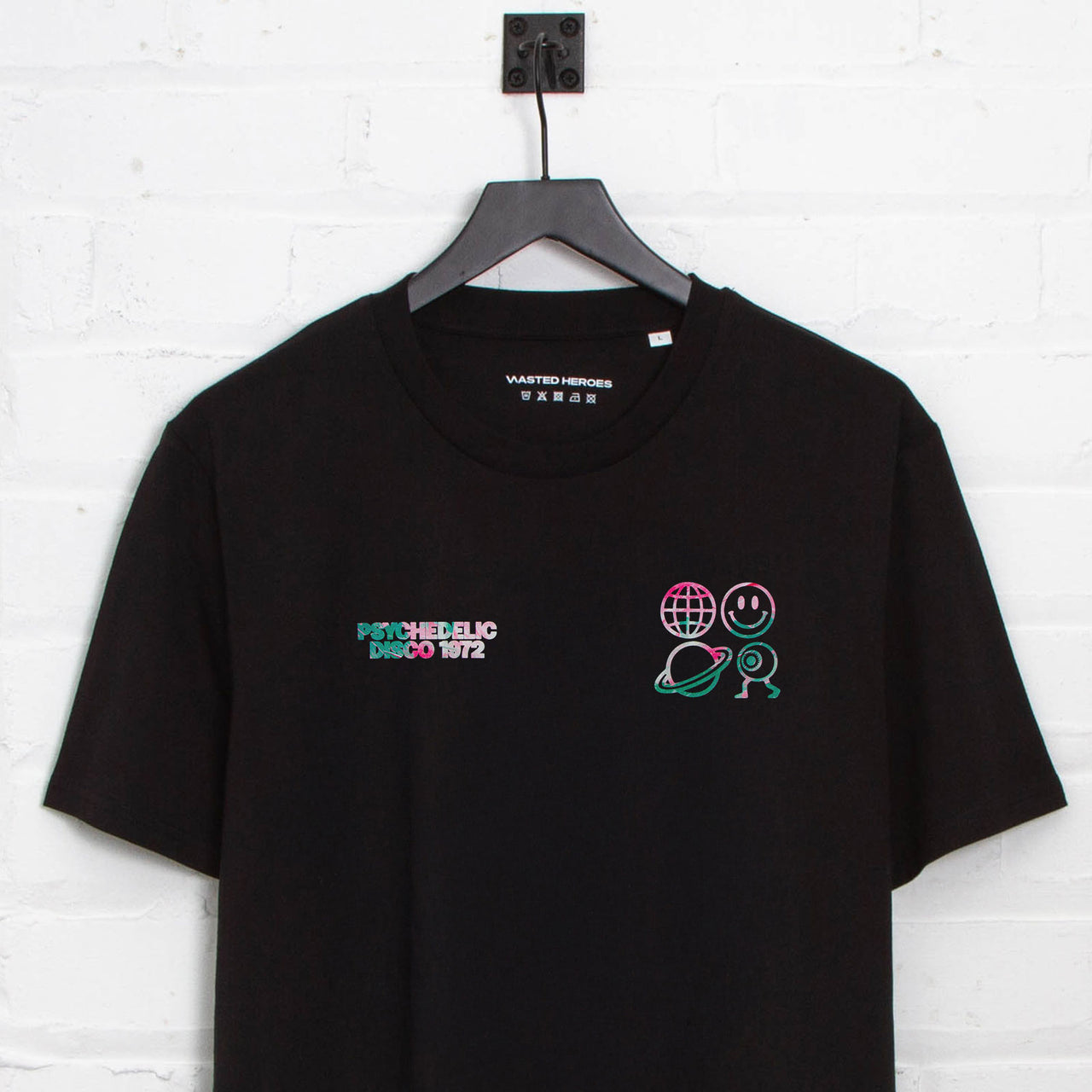 Crest Saturn Elements Psychedelic Disco 1972 - Tshirt - Black