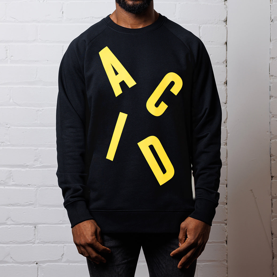 Acid Letter - Sweatshirt - Black