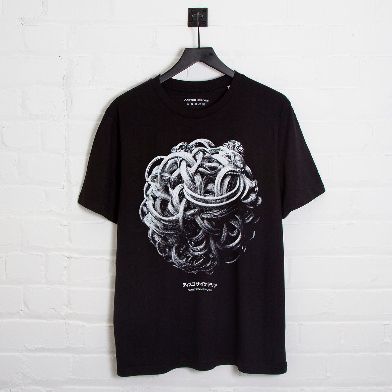 023 Disco Psychedelia Front Print - Tshirt - Black