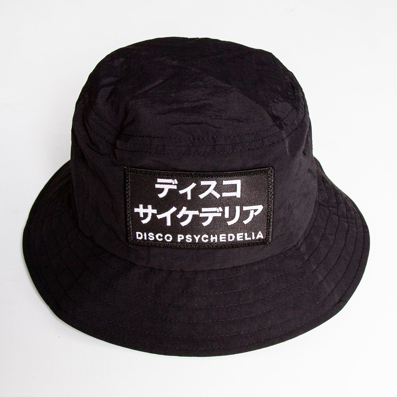 Disco Psychedelia - Water-repellent Bucket Hat - Black