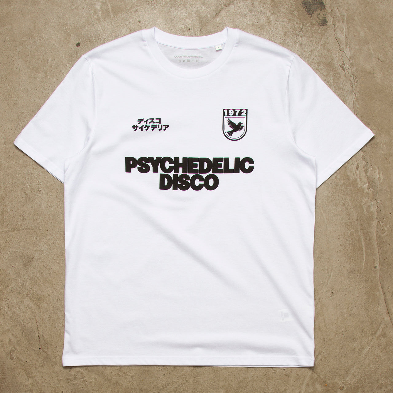 Drill Black Psychedelic Disco  - Tshirt - White