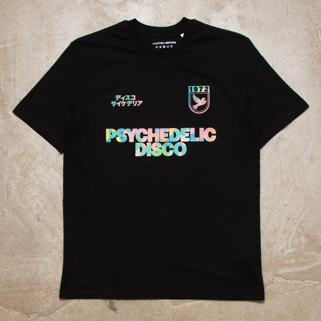 Drill Pastel Camo Psychedelic Disco  - Tshirt - Black