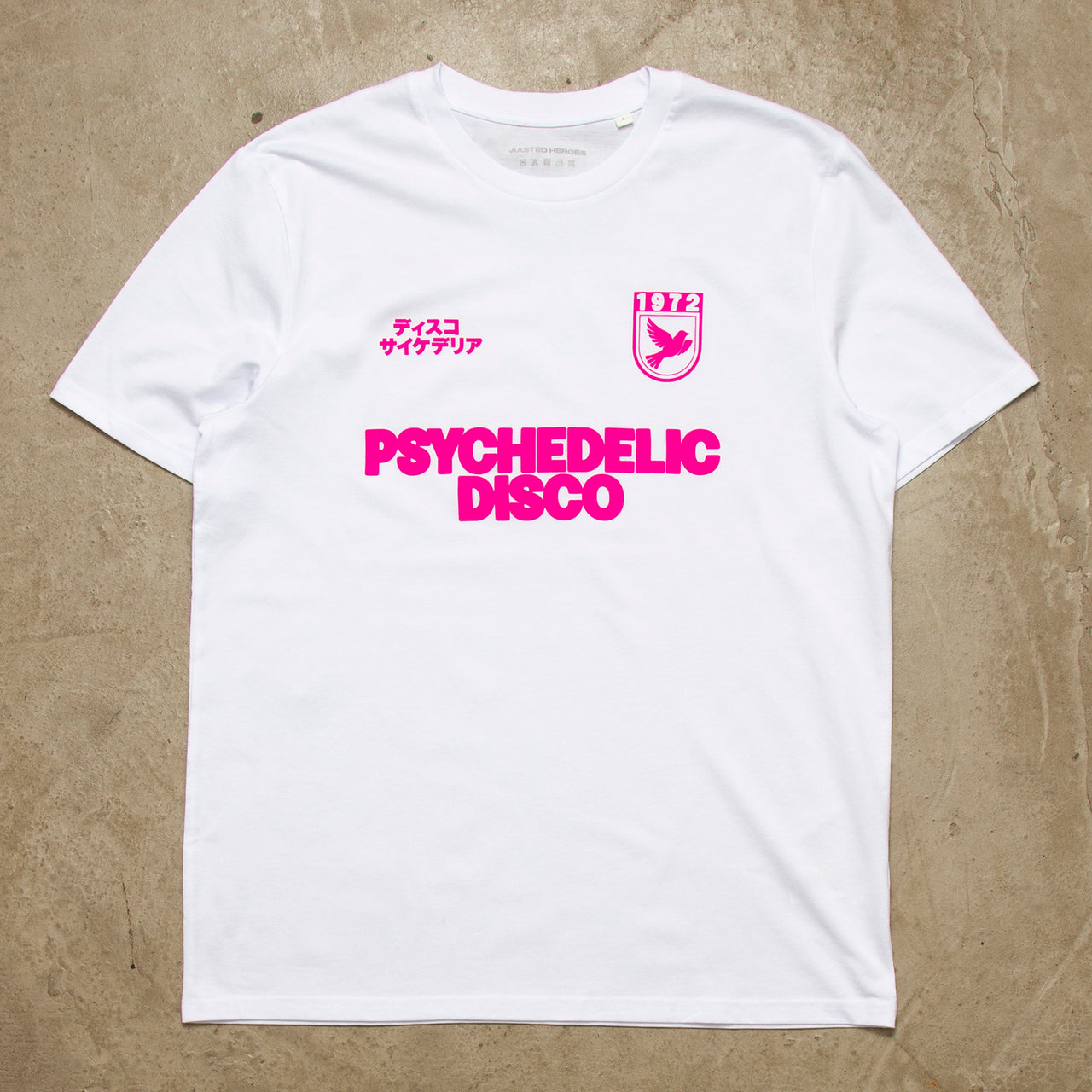 Drill Magenta Psychedelic Disco  - Tshirt - White
