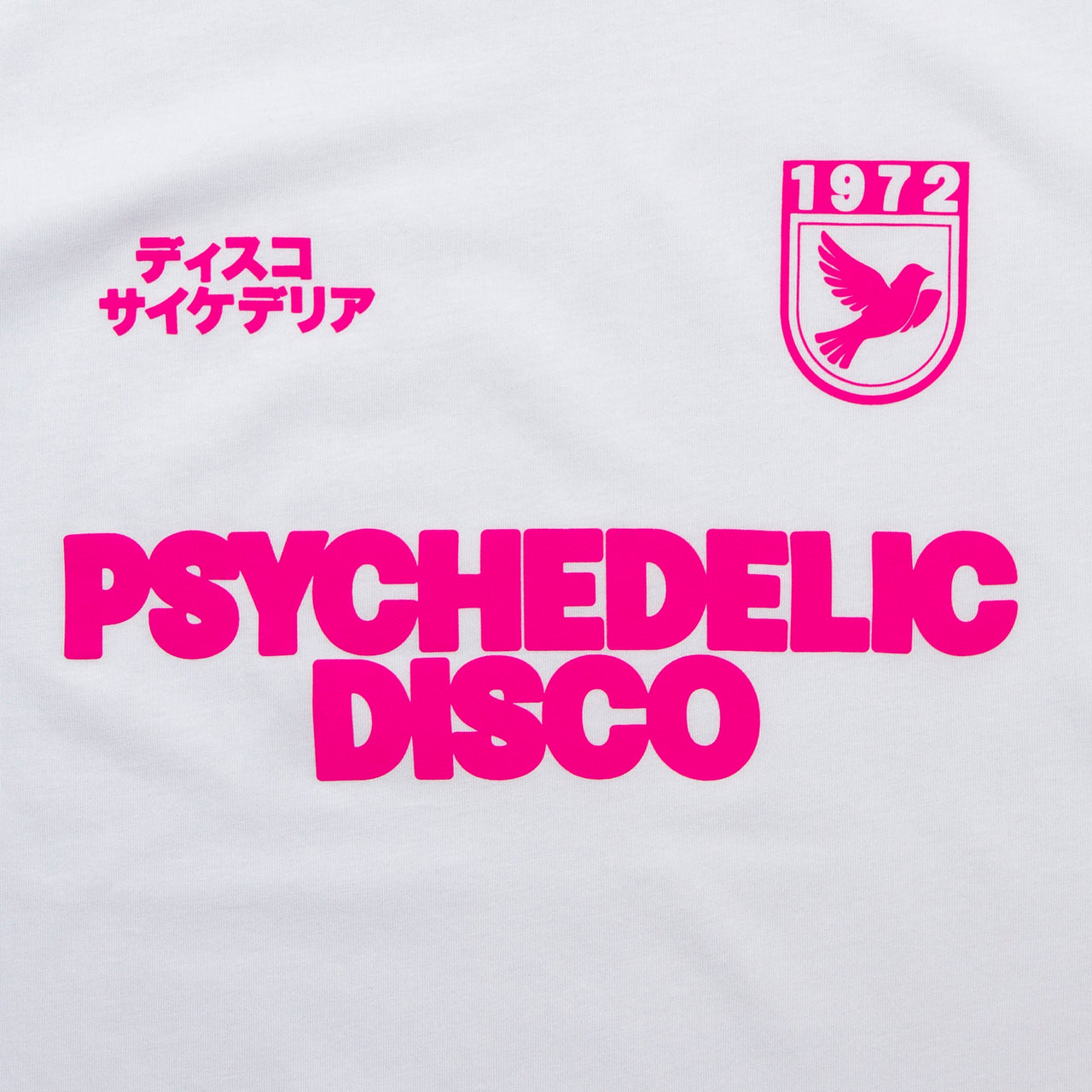 Drill Magenta Psychedelic Disco  - Tshirt - White