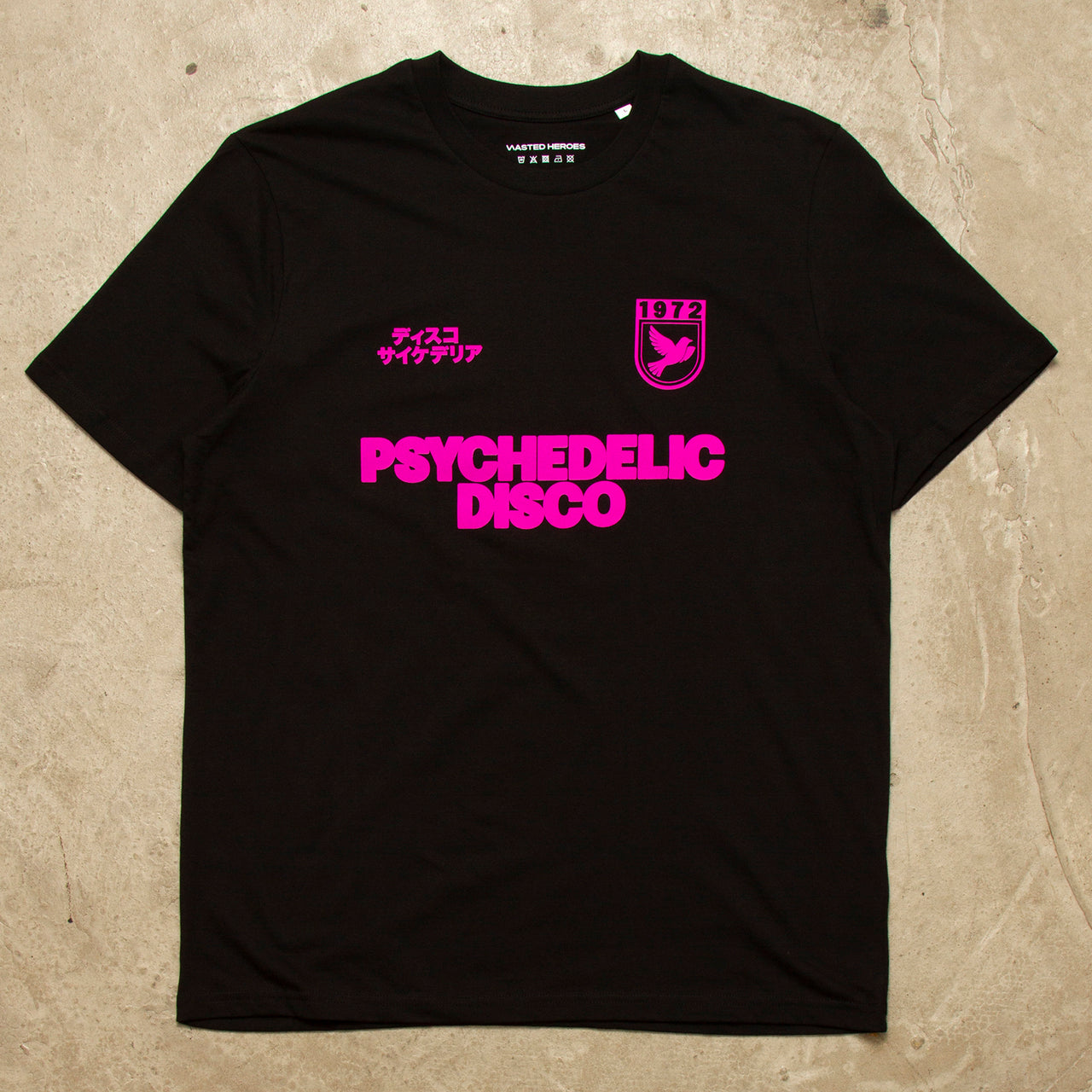 Drill Magenta Psychedelic Disco  - Tshirt - Black