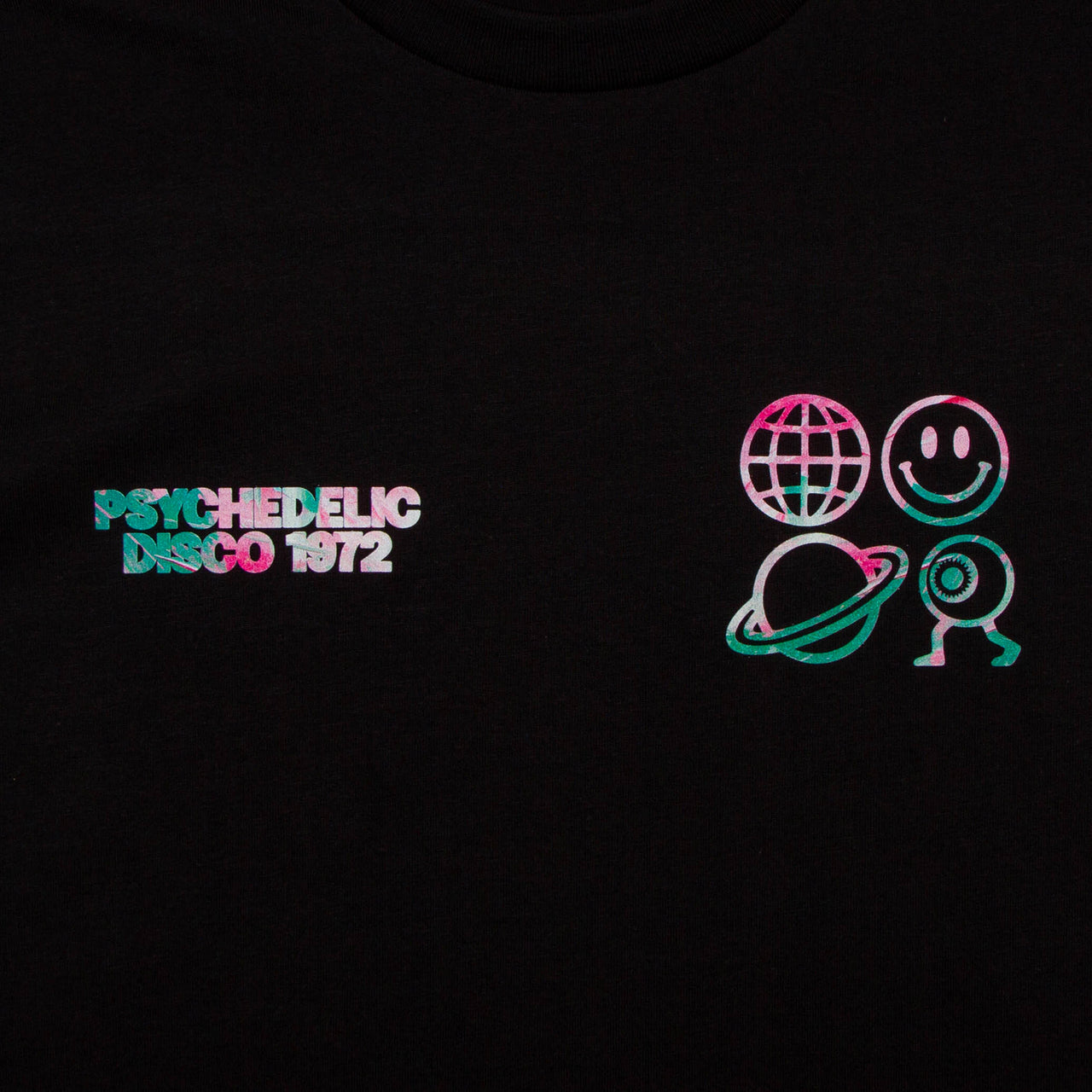 Crest Saturn Elements Psychedelic Disco 1972 - Tshirt - Black