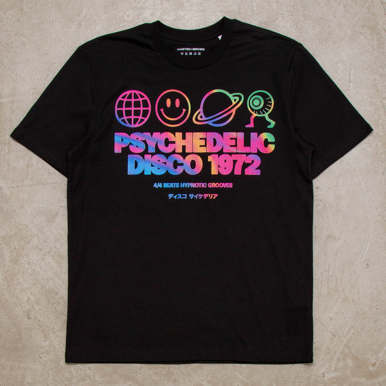 Mercury Elements Psychedelic Disco 1972 Front Print - Tshirt - Black
