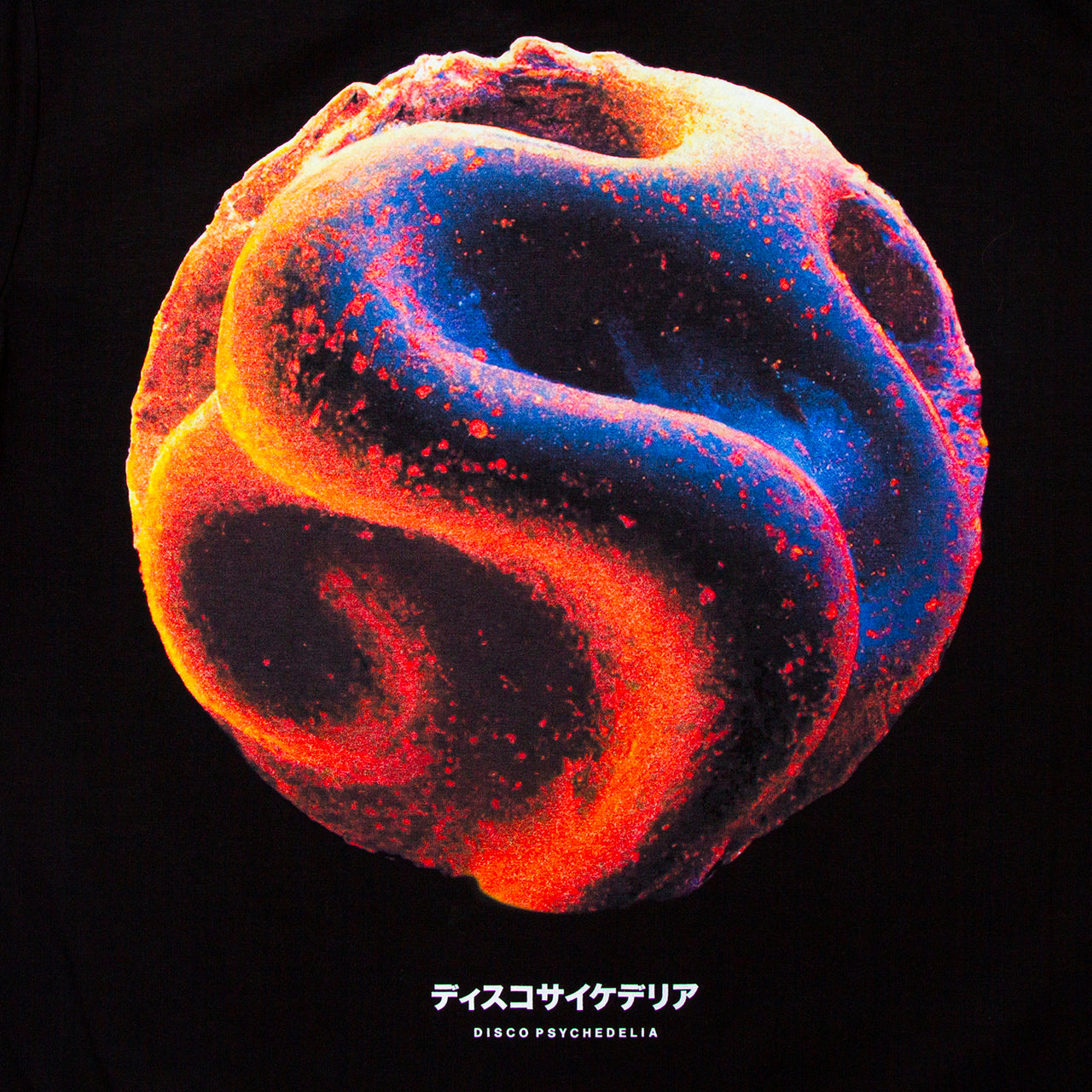 015 Disco Psychedelia Front Print - Tshirt - Black
