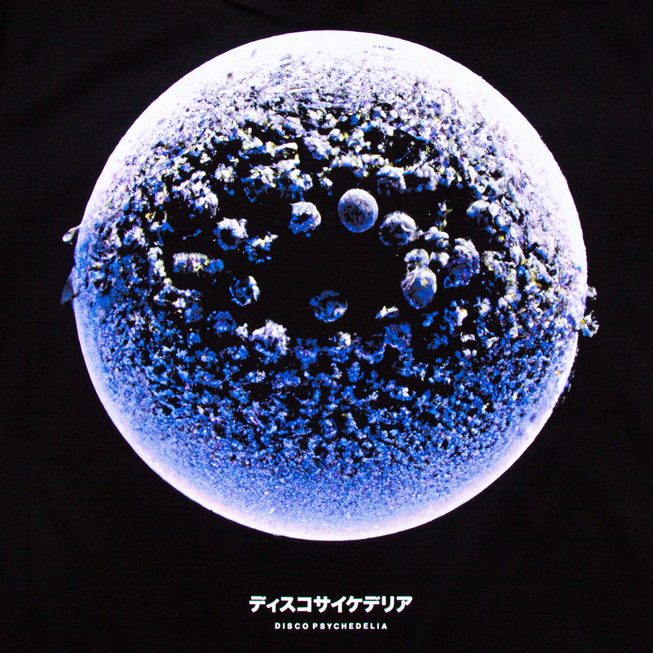 013 Disco Psychedelia Front Print - Tshirt - Black