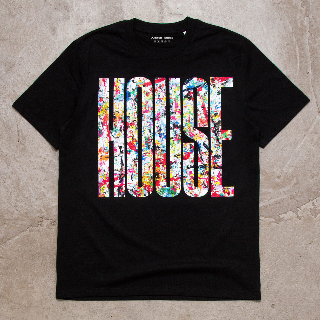 Adams Art Higher House Front Print - Tshirt - Black