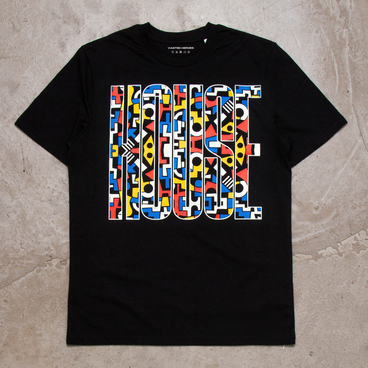 Bebop Higher House Front Print - Tshirt - Black