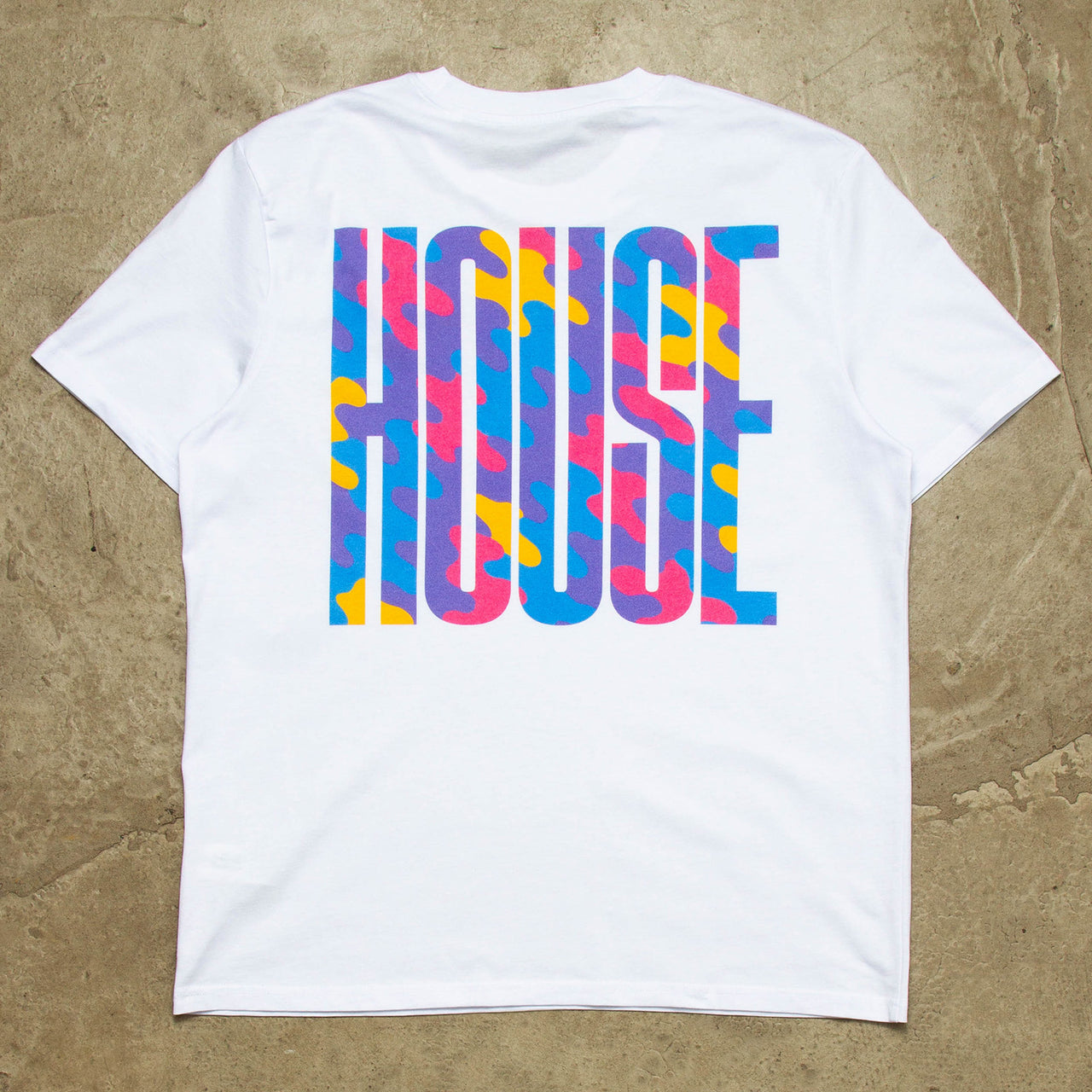 Haze Higher House Back Print - Tshirt - White