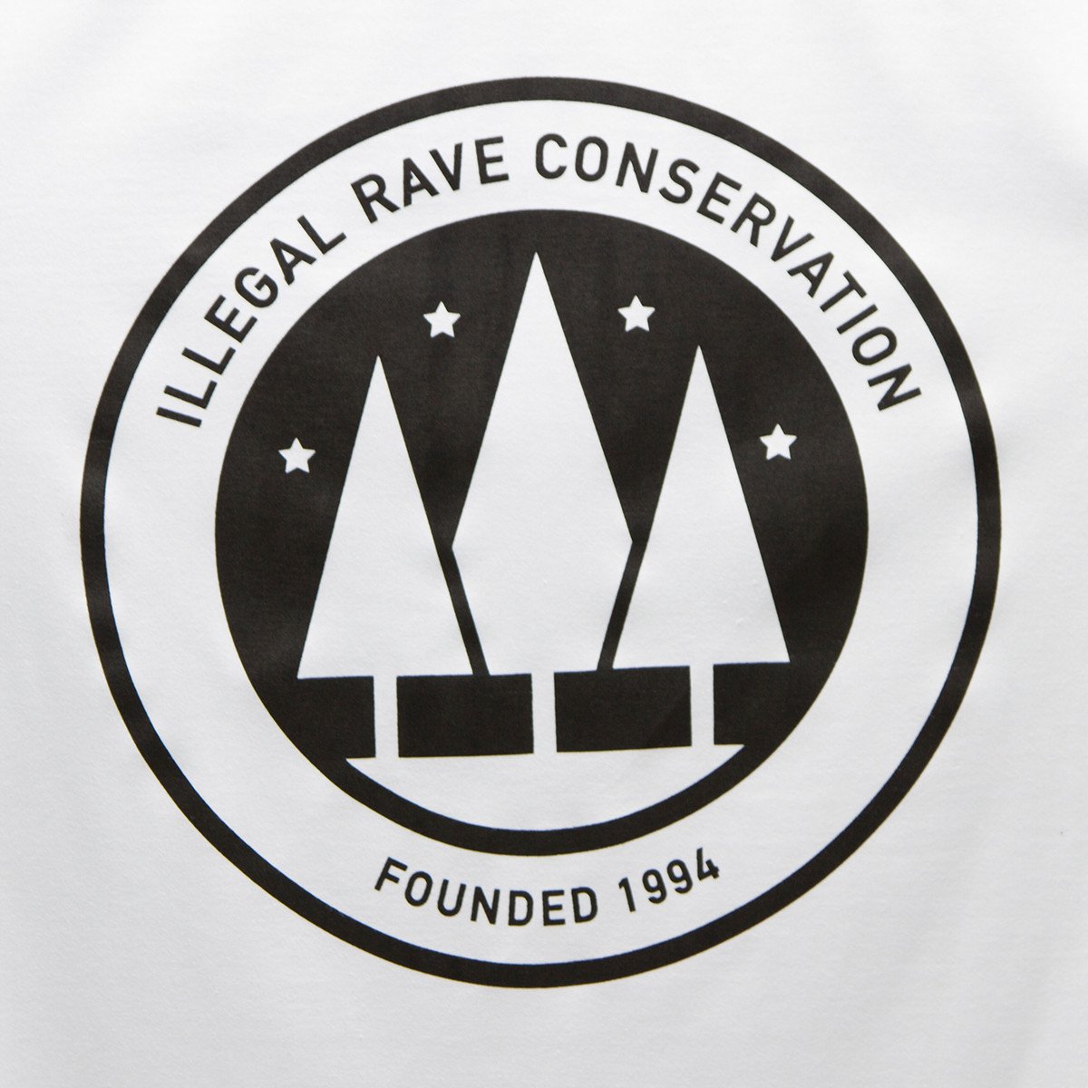 Crest Illegal Rave Conservation  - Oversized Tshirt - White
