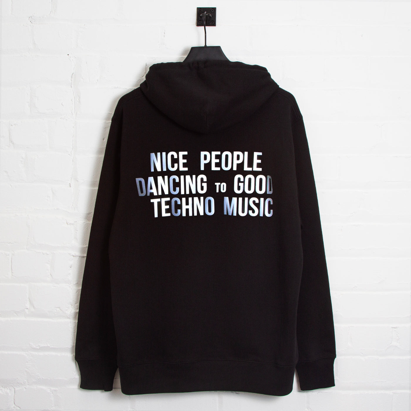 Reflective Peoples Techno Pullover Hood Black