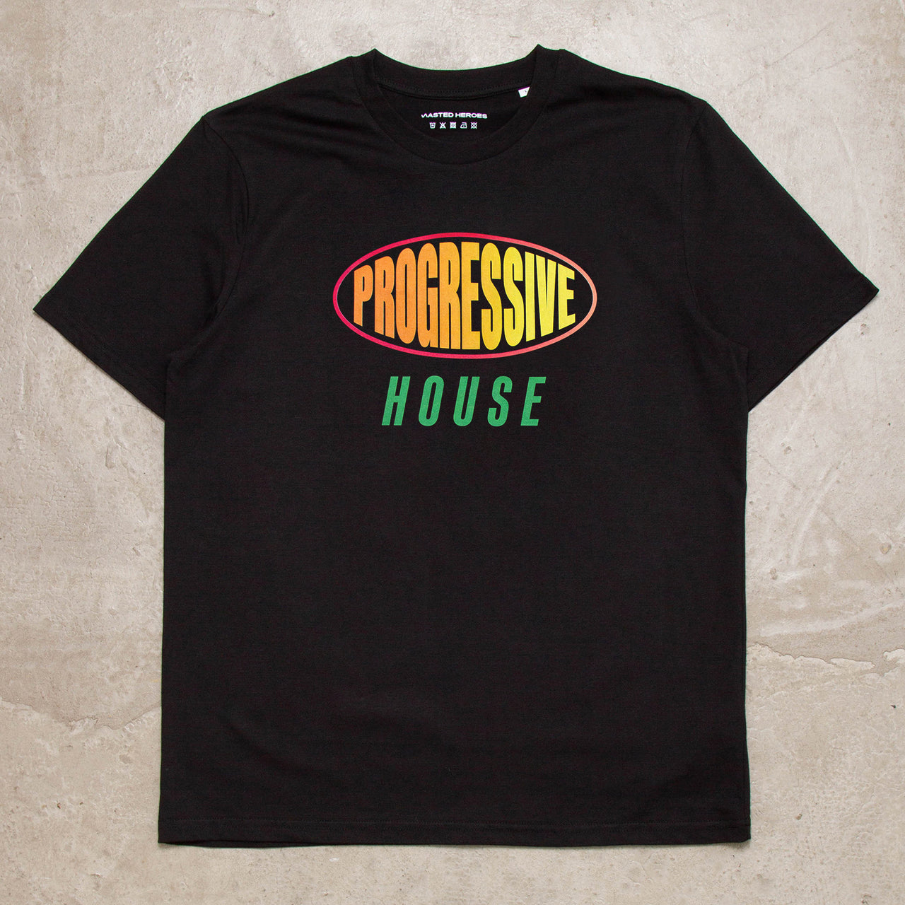 Tilt Progressive House Alliance Front Print - Tshirt - Black