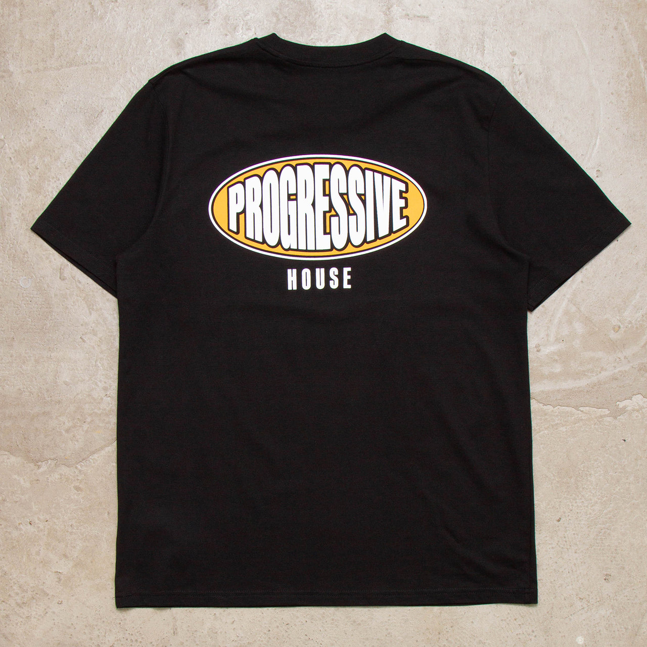 Progressive House Alliance Orange Back Print - Tshirt - Black