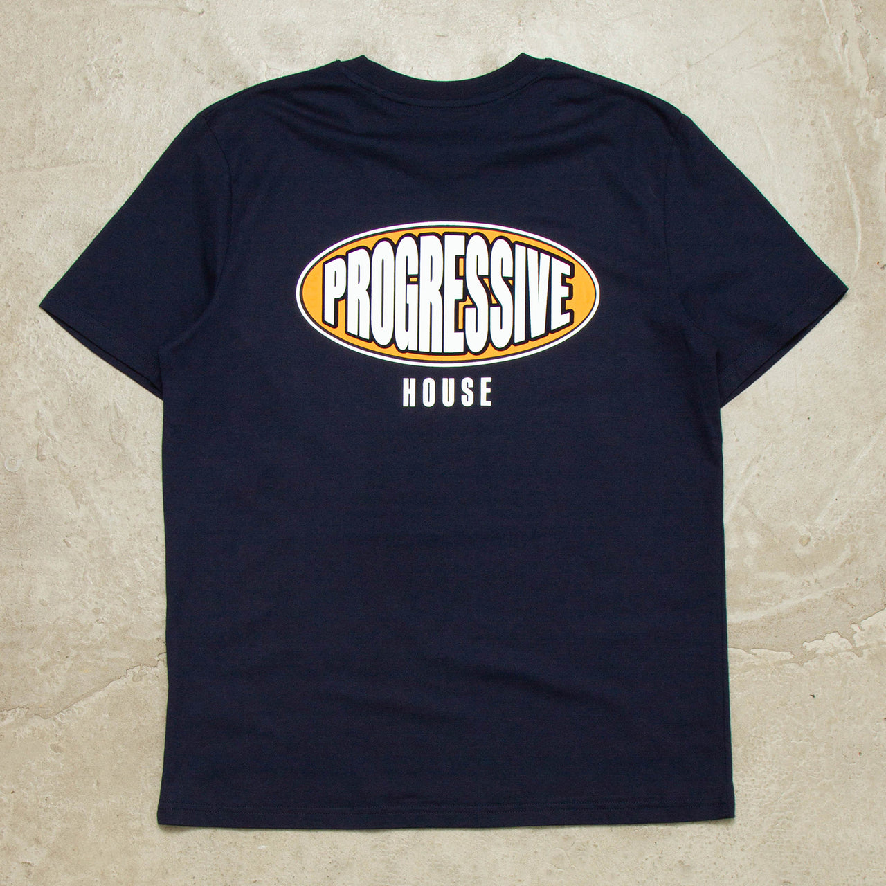 Progressive House Alliance Orange Back Print - Tshirt - Navy