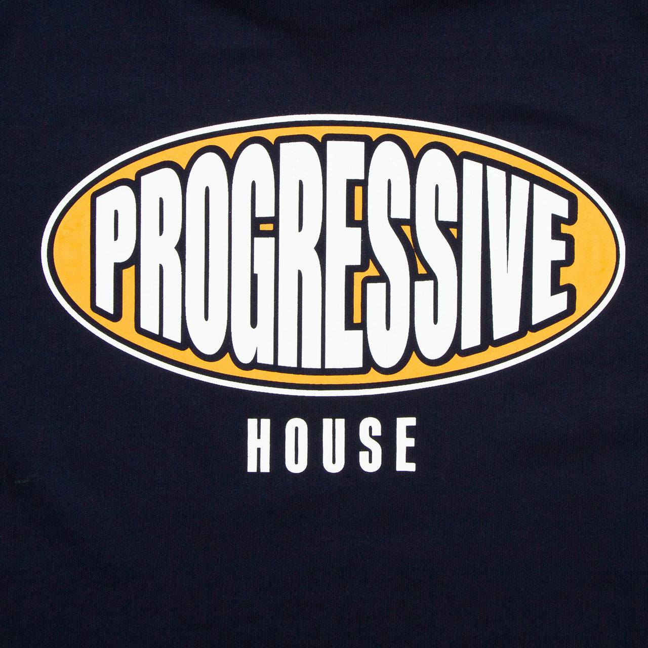 Progressive House Alliance Orange Front Print - Tshirt - Navy