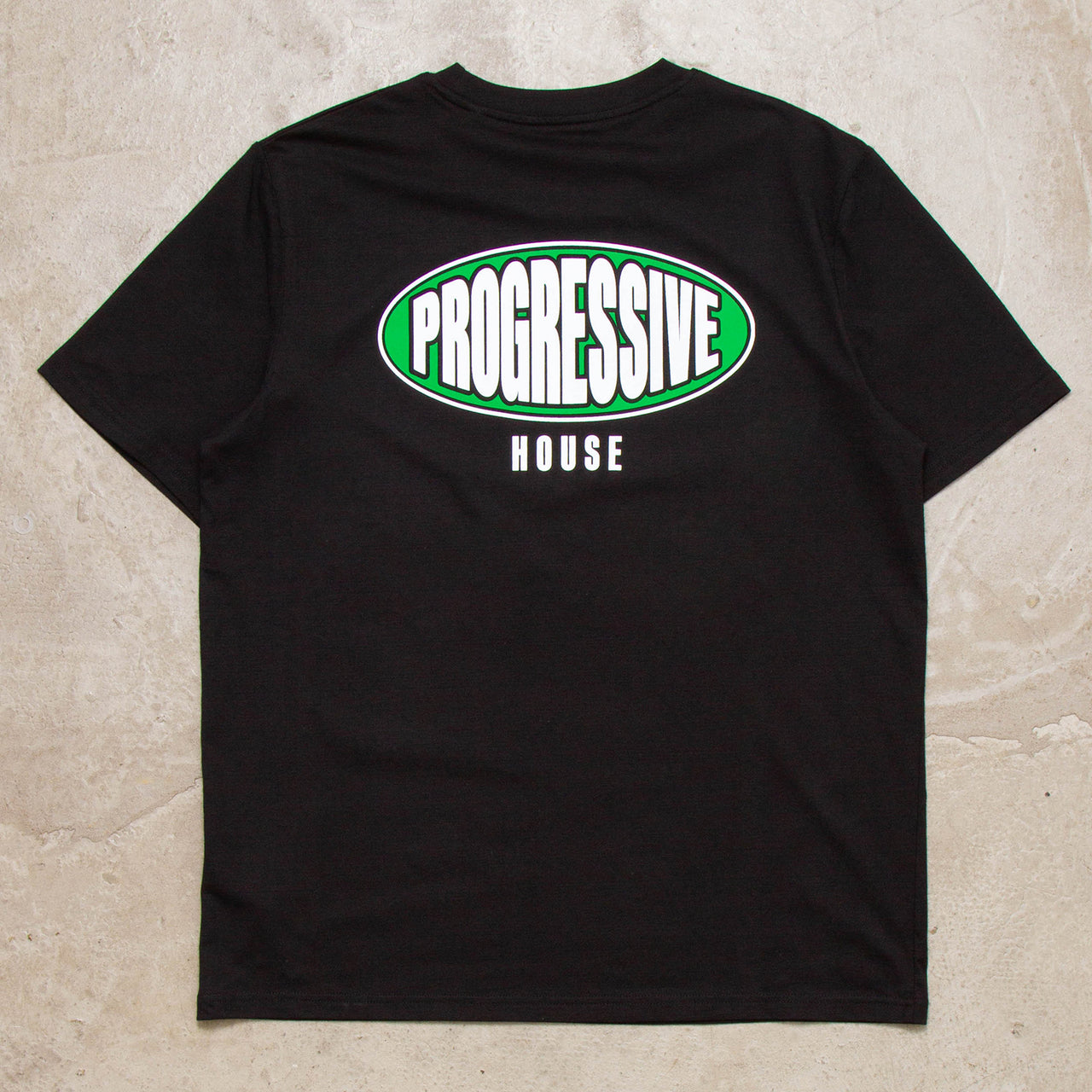 Progressive House Alliance Green Back Print - Tshirt - Black