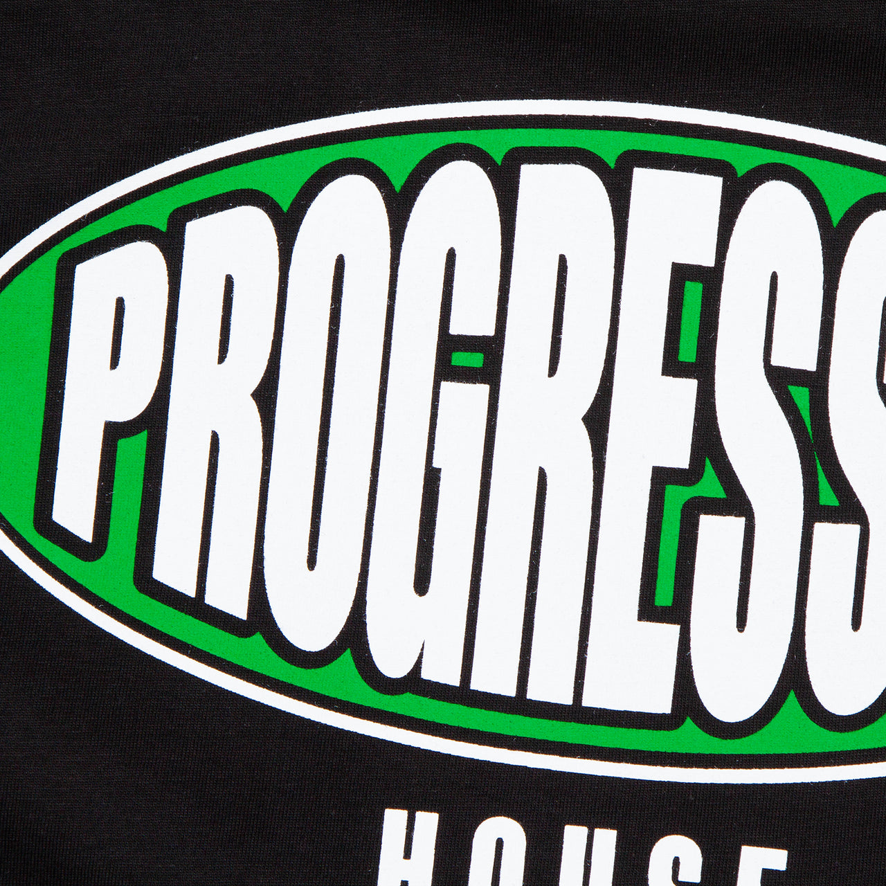 Progressive House Alliance Green Back Print - Tshirt - Black