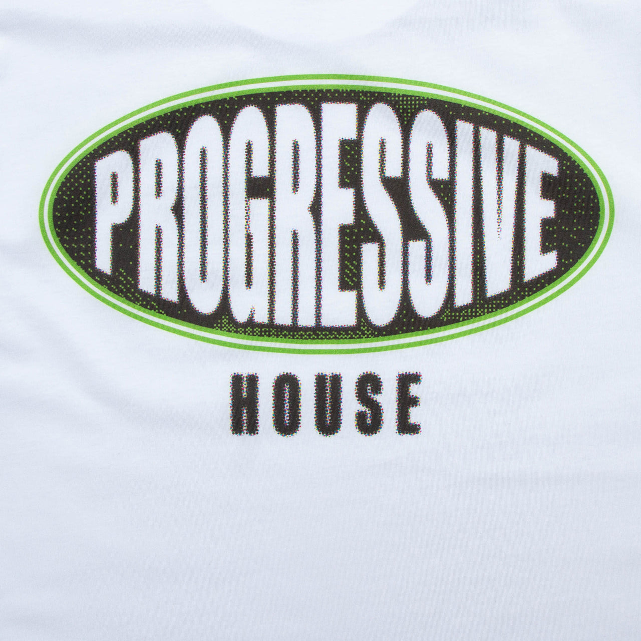 Binary Progressive House Alliance Front Print - Tshirt - White