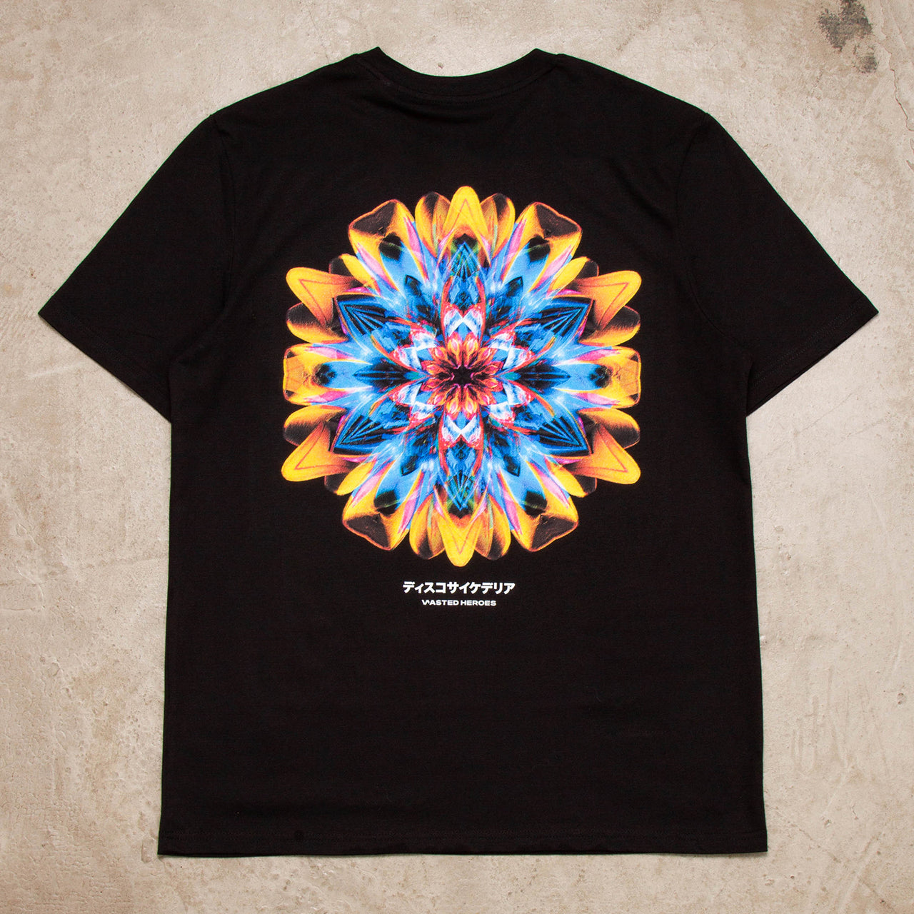 050 Disco Psychedelia Back Print - Tshirt - Black