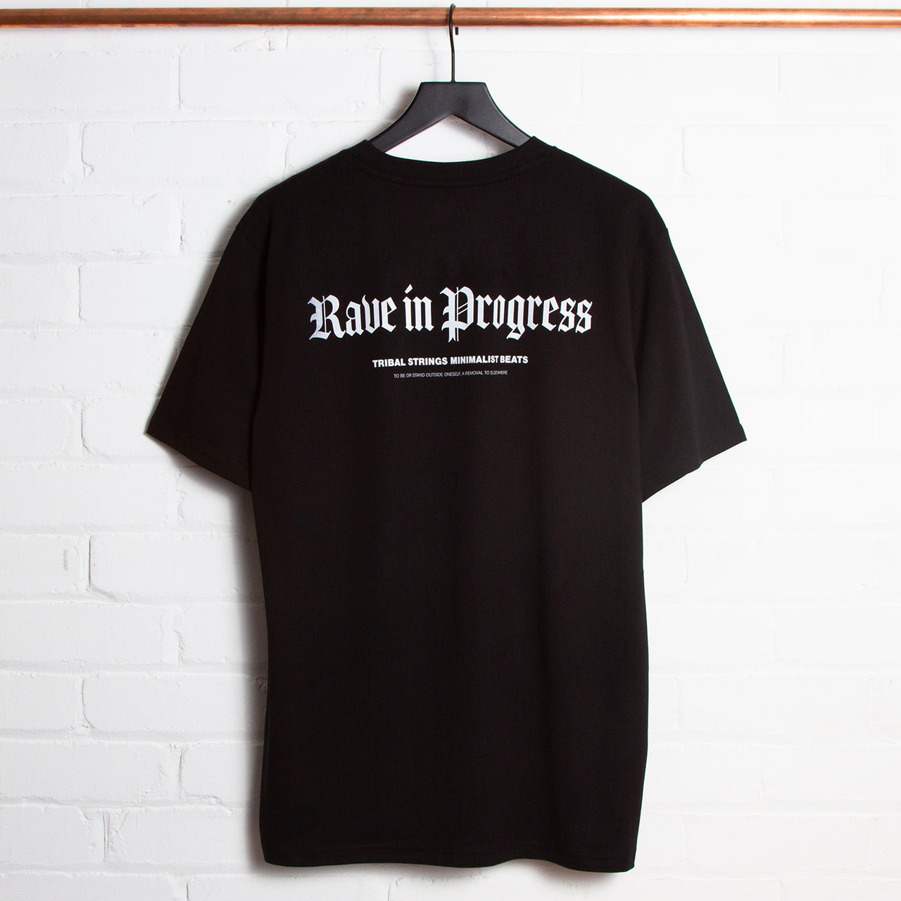 Gothic Rave in Progress Back Print - Tshirt - Black