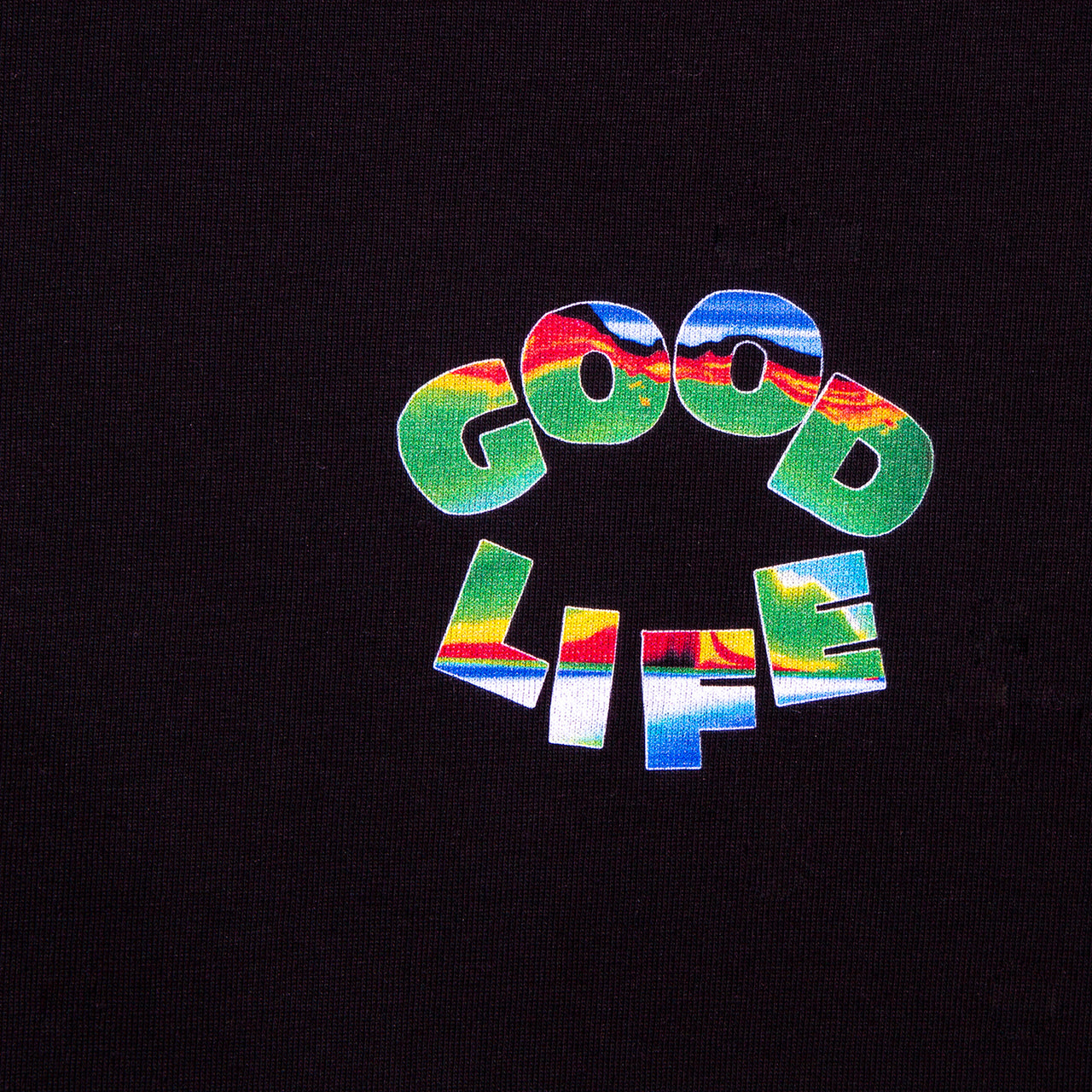 Crest Doodle Good Life - Tshirt - Black