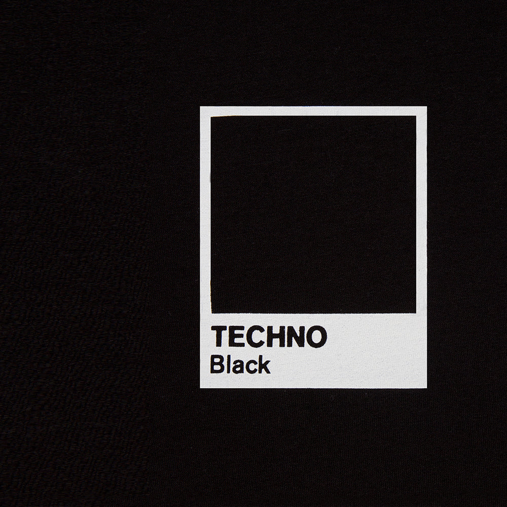 Crest Techno Black  - Oversized Tshirt - Black