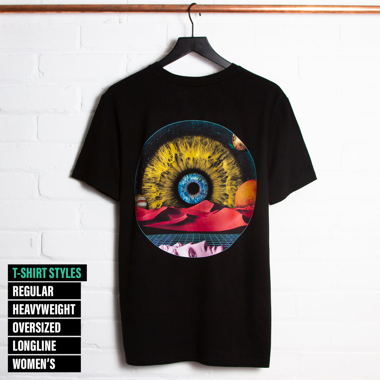 Delusion Back Print - Tshirt - Black