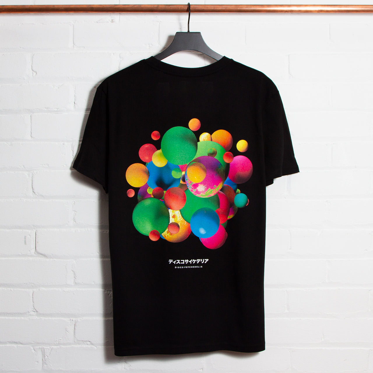 006 Disco Psychedelia Back Print - Tshirt - Black