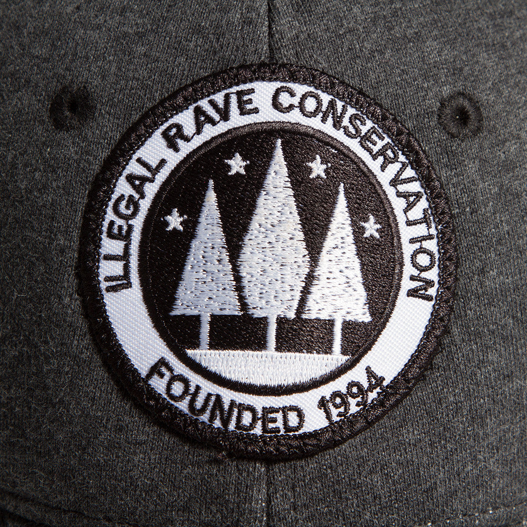 Illegal Rave - Baseball Cap - Grey - Wasted Heroes