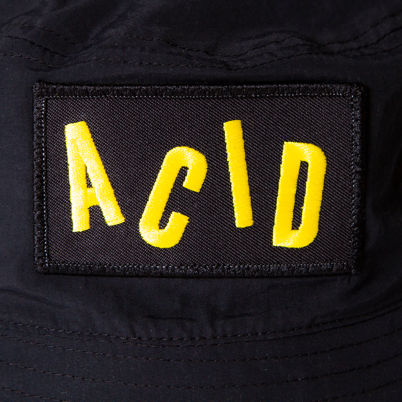Acid Letter - Water-repellent Bucket Hat - Black