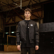 Illegal Rave - Padded Bomber Jacket - Black - Wasted Heroes