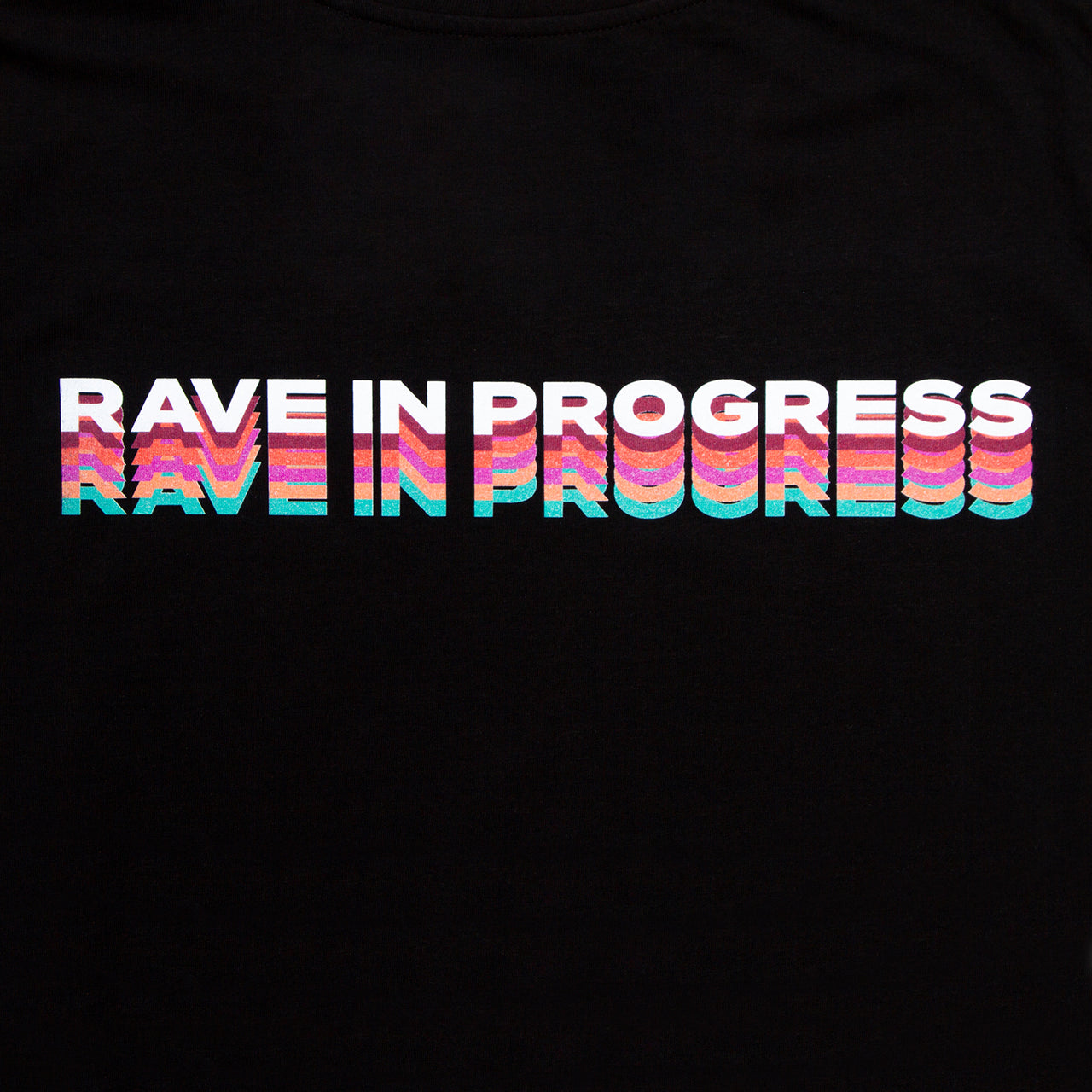 Rave in Progress Remixed Back Print - Tshirt - Black