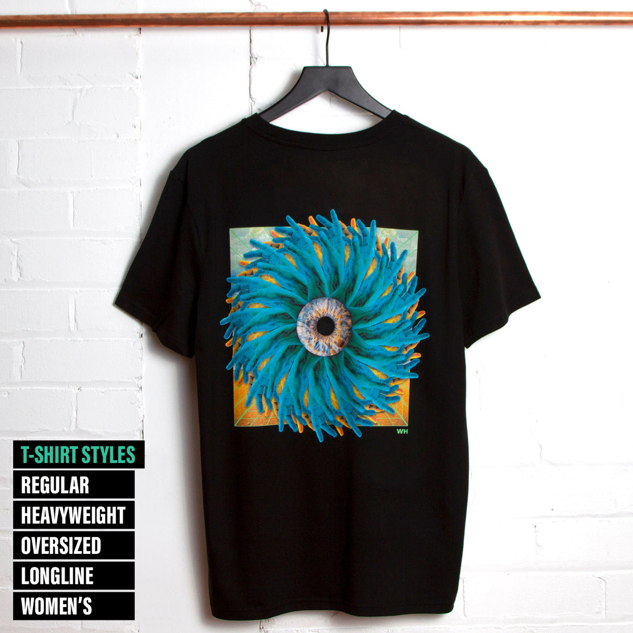 Sun Applause Back Print - Tshirt - Black