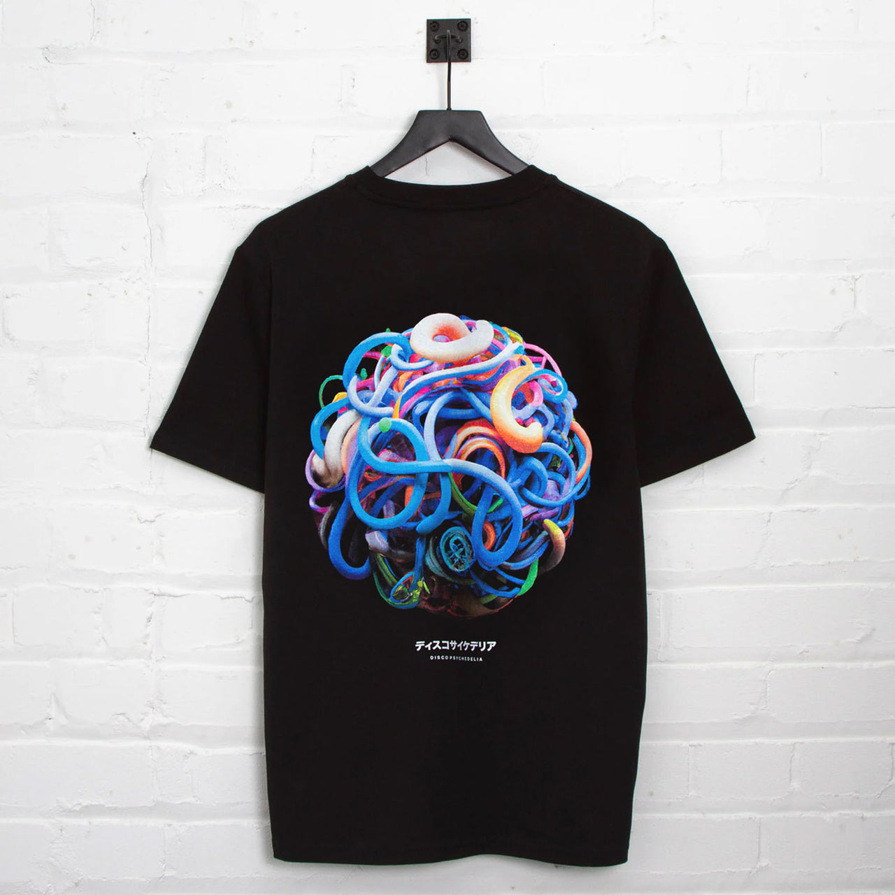 014 Disco Psychedelia Back Print - Tshirt - Black