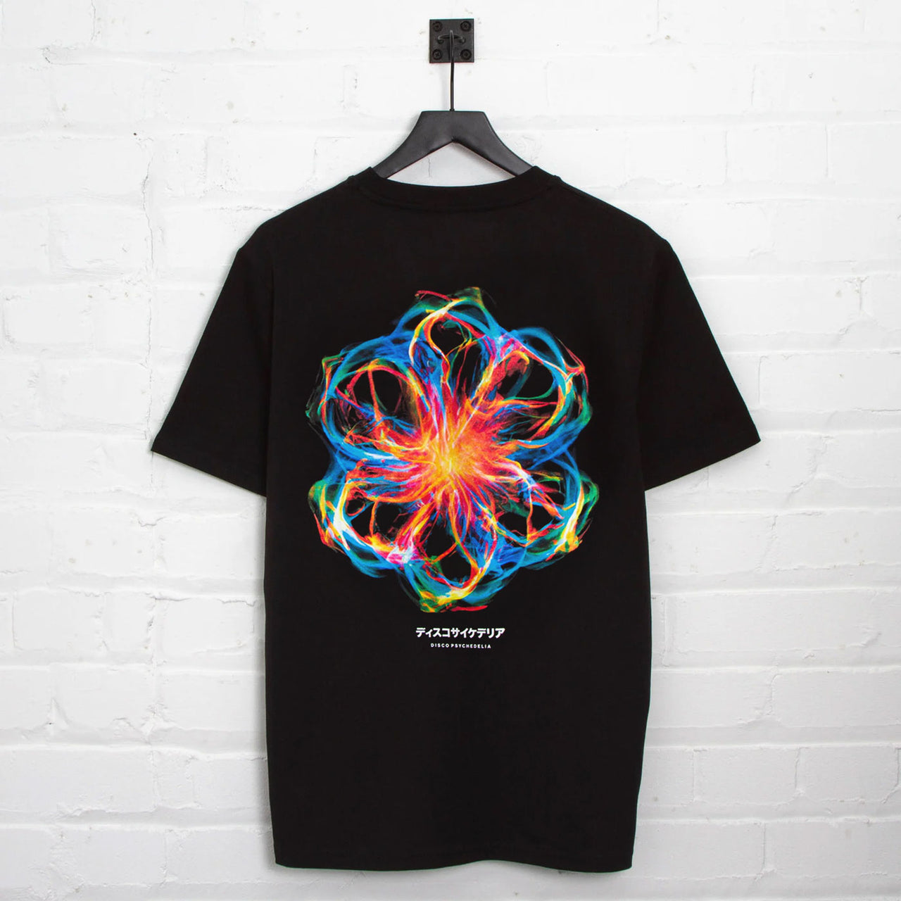 016 Disco Psychedelia Back Print - Tshirt - Black
