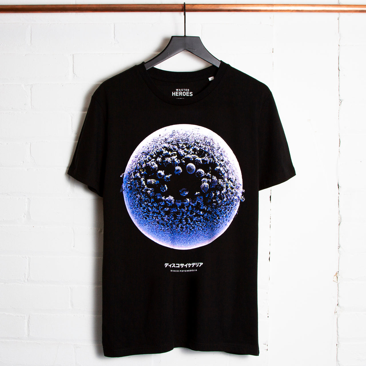 013 Disco Psychedelia Front Print - Tshirt - Black