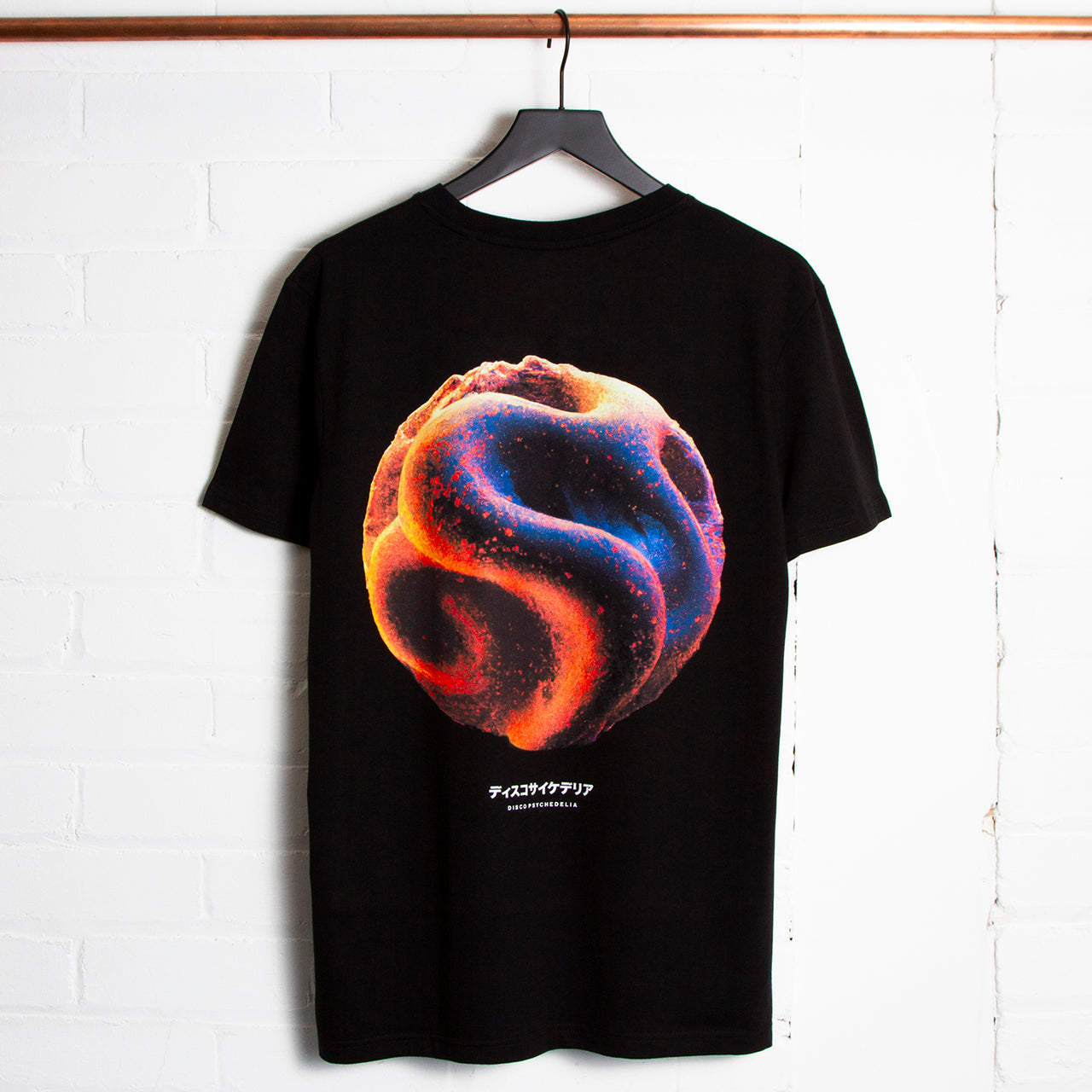 015 Disco Psychedelia Back Print - Tshirt - Black