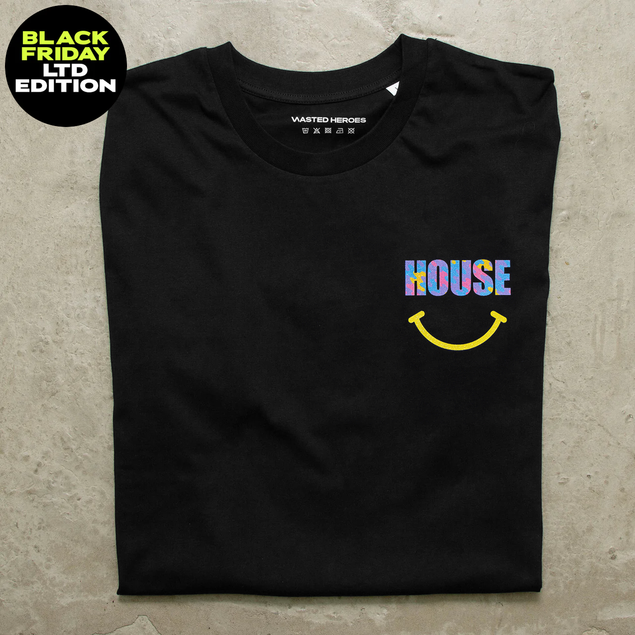 Crest BF Haze Smiley House - Tshirt - Black