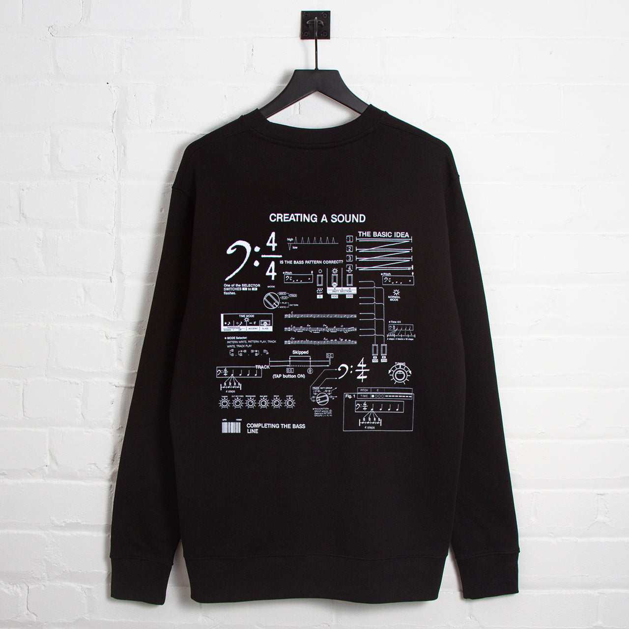 303 Sound Back Print - Sweatshirt - Black