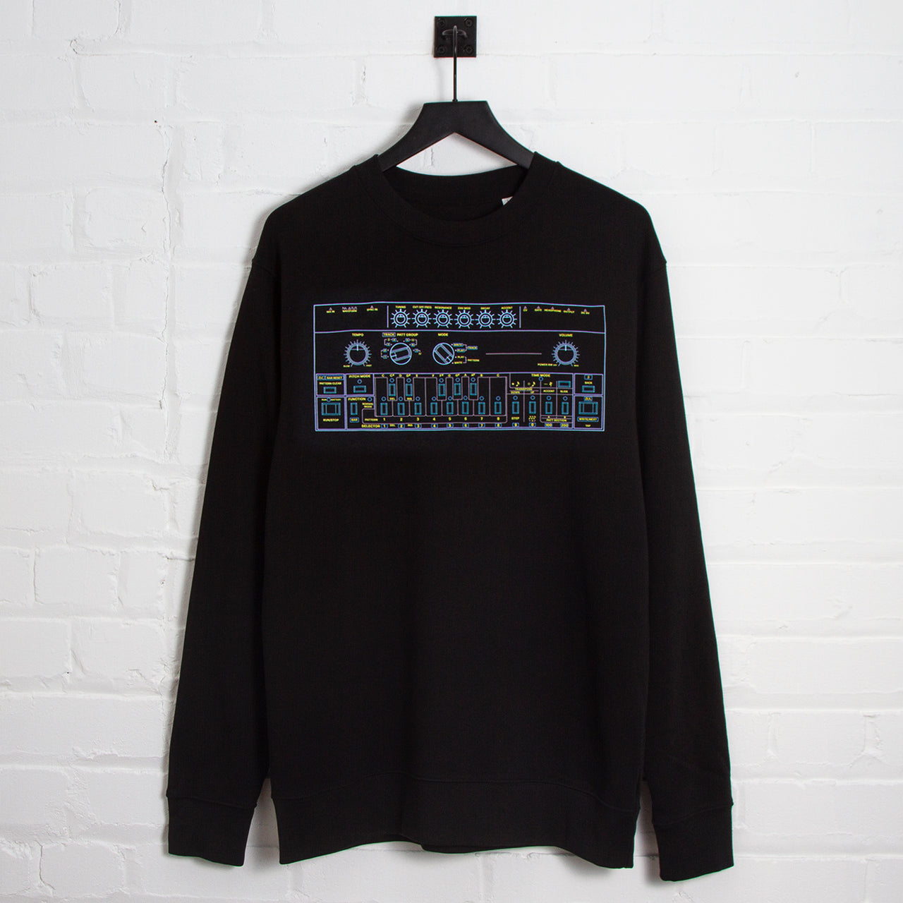303 Colours Front Print - Sweatshirt - Black