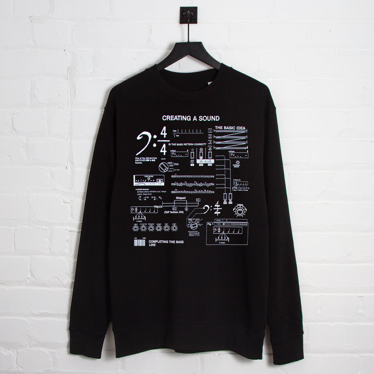 303 Sound Front Print - Sweatshirt - Black