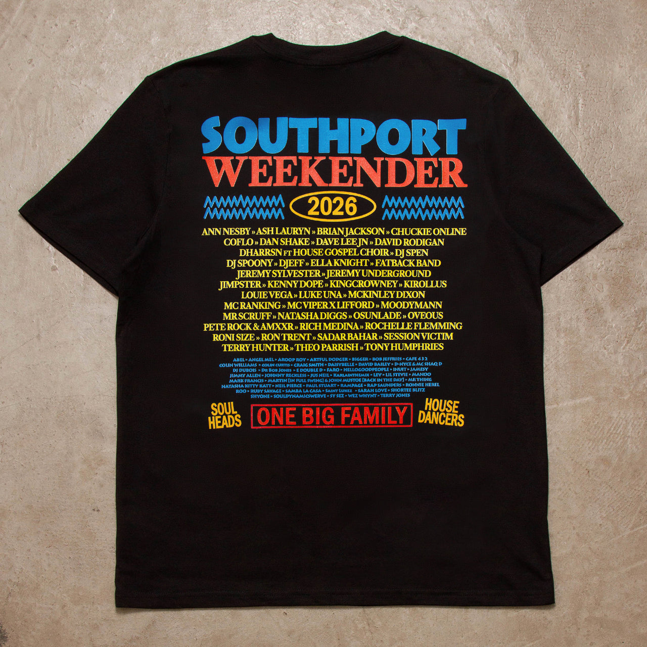 Retro 2026 Blue Back Print - Tshirt - Black