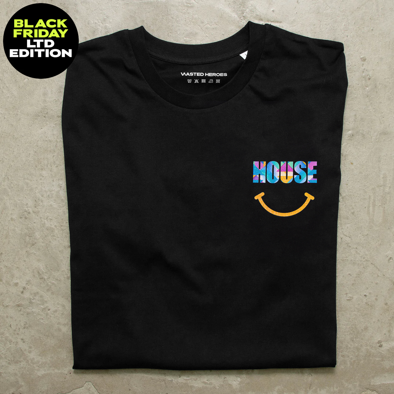 Crest BF Smiley House Solstice - Tshirt - Black