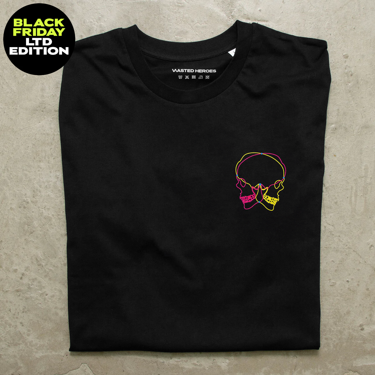Crest BF Skulls CMY - Tshirt - Black